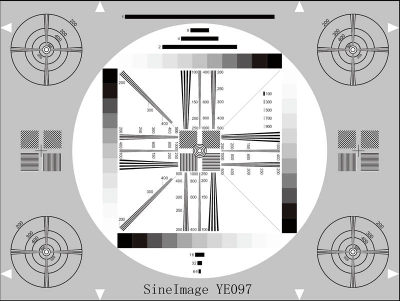 高分辨率通用測試卡反射式